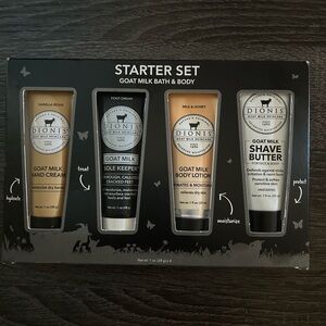 Dionis Goat Milk starter kit bath & body
